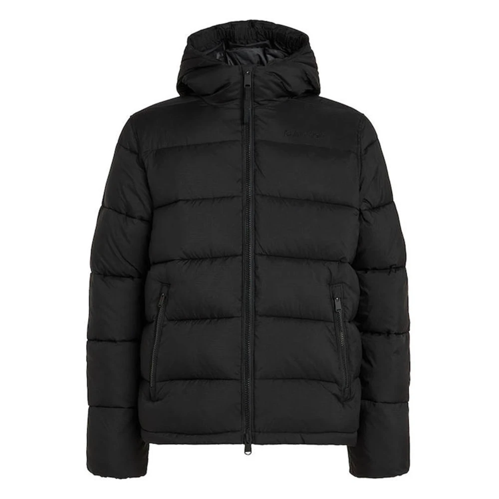 Calvin Klein Zwarte Beauty Gewatteerde Jas Black Heren