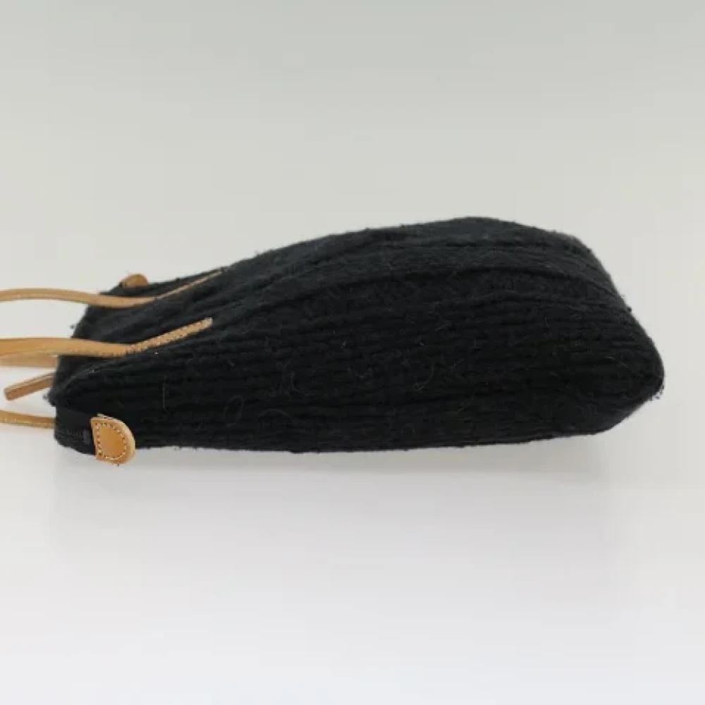 Burberry Vintage Pre-owned Wool handbags Black Dames
