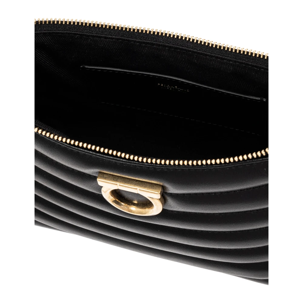Salvatore Ferragamo Schoudertas Black Dames