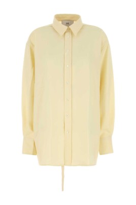 chemise-oversize-en-laine-jaune-pastel