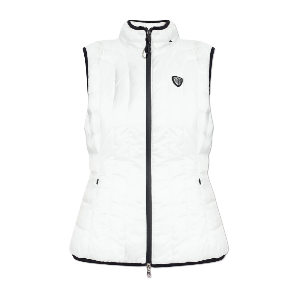 Emporio Armani EA7 Gewatteerd thermisch vest White Heren