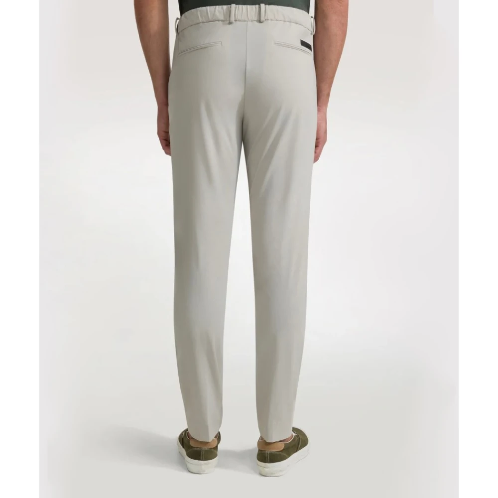 RRD Slim Fit Chino Broek met Omslag White Heren