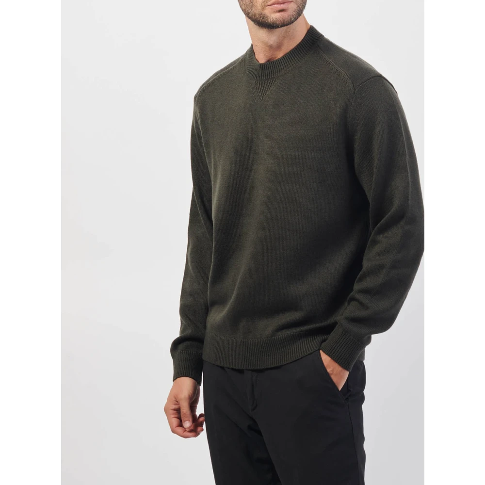 Emporio Armani Groene Basic Crewneck Sweater Green Heren