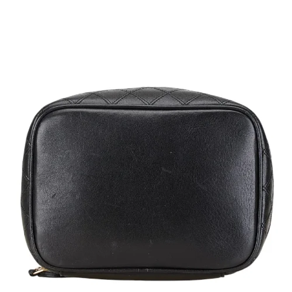 Chanel Vintage Pre-owned Leather handbags Black Dames