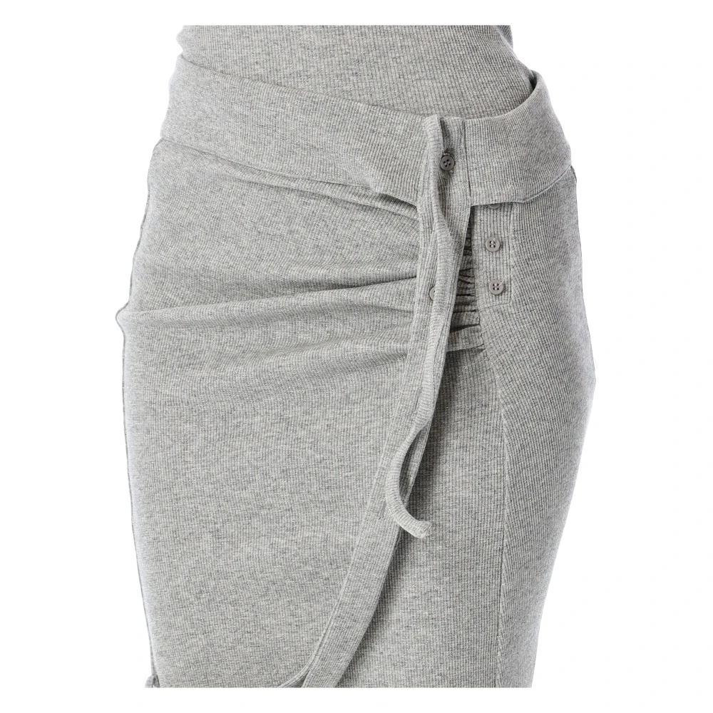 Ottolinger Zilver Melange Rib Mini Rok Gray Dames
