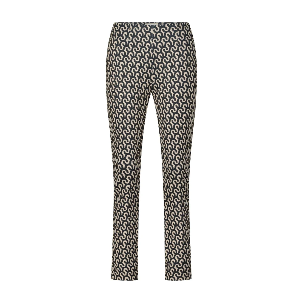 Seductive Gedrukte High-Waist Broek Multicolor Dames