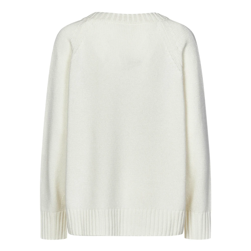 P.a.r.o.s.h. Witte Cashmere V-Hals Trui White Dames