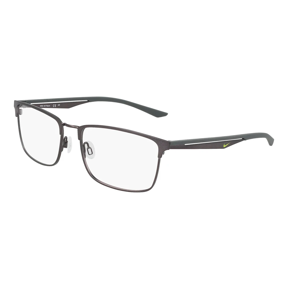 Nike Unisex Grey Brushed Eyewear Frames