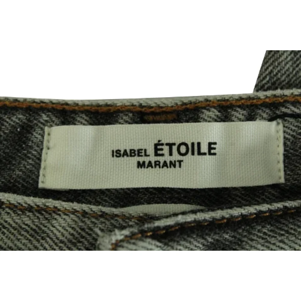Isabel Marant Pre-owned Cotton jeans Gray Dames