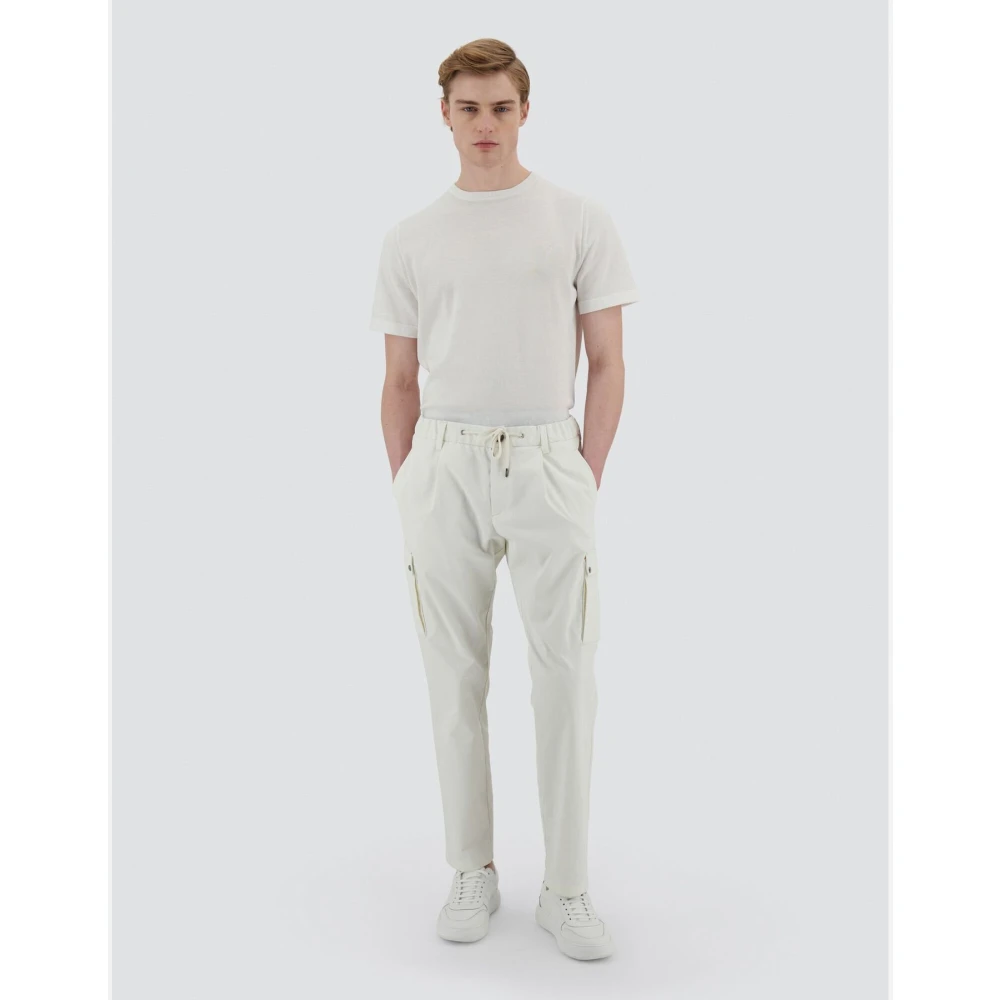 Herno Katoen Feel Resort Broek White Heren