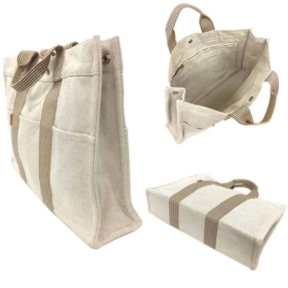 Hermès Vintage Pre-owned Canvas totes Beige Dames