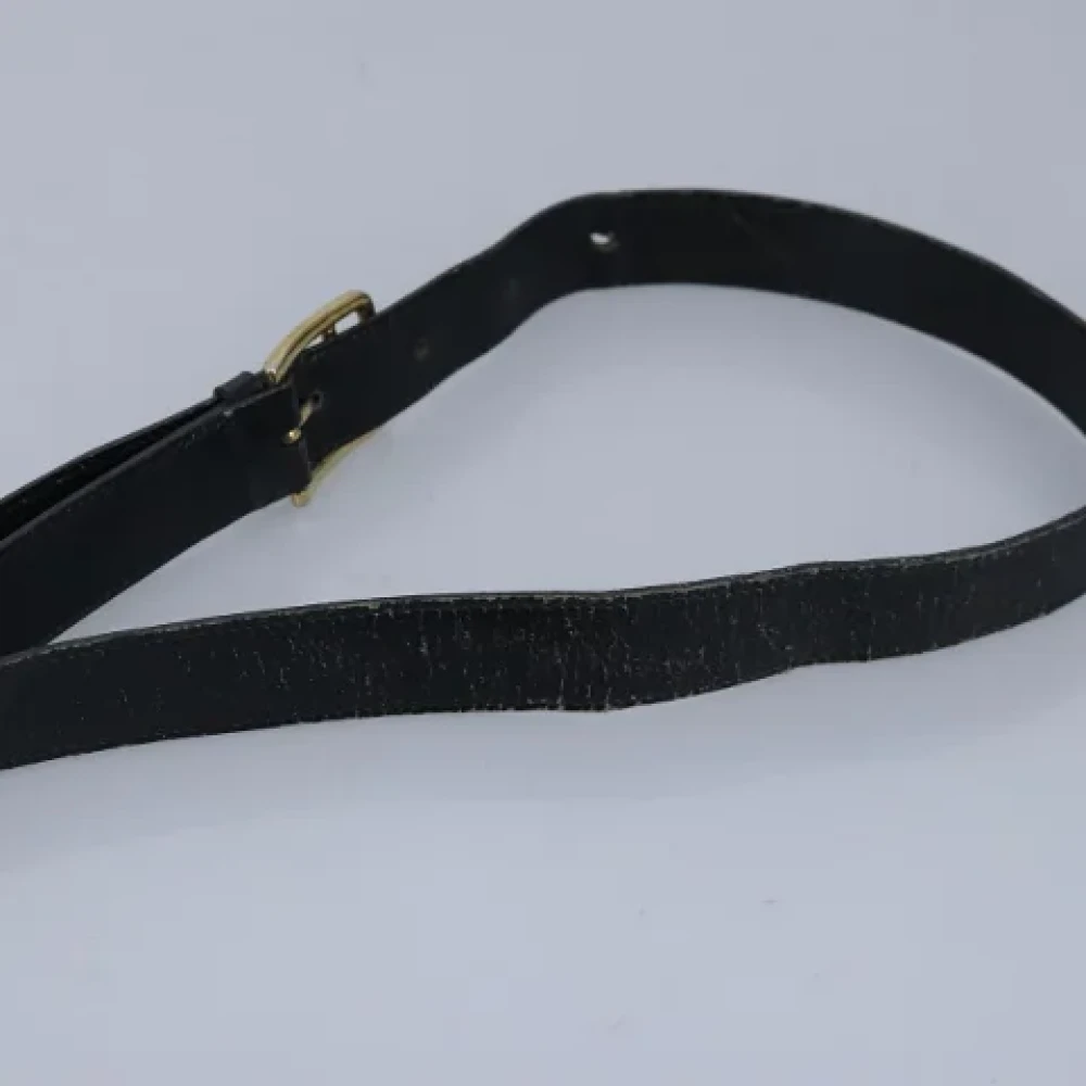 Celine Vintage Pre-owned Leather shoulder-bags Black Dames