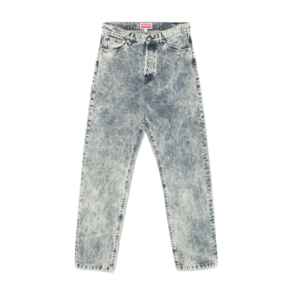 Kenzo Blauwe Denim Jeans Aw24 Blue Heren