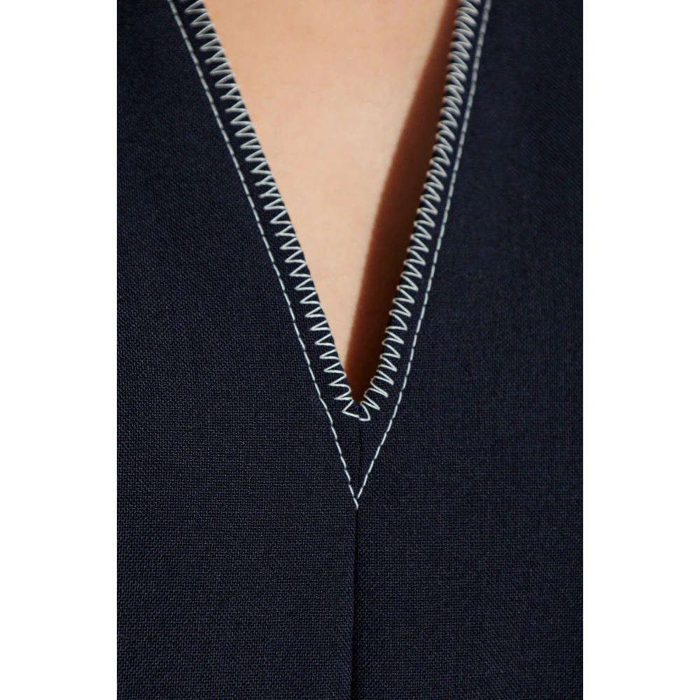 Marni Wollen Jurk Blue Dames