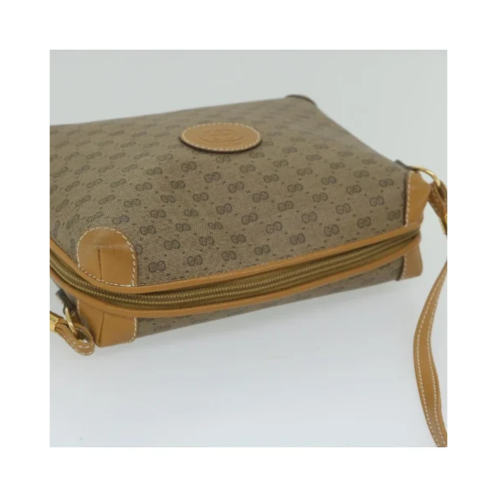 Gucci Vintage Pre-owned Leather gucci-bags Beige Dames