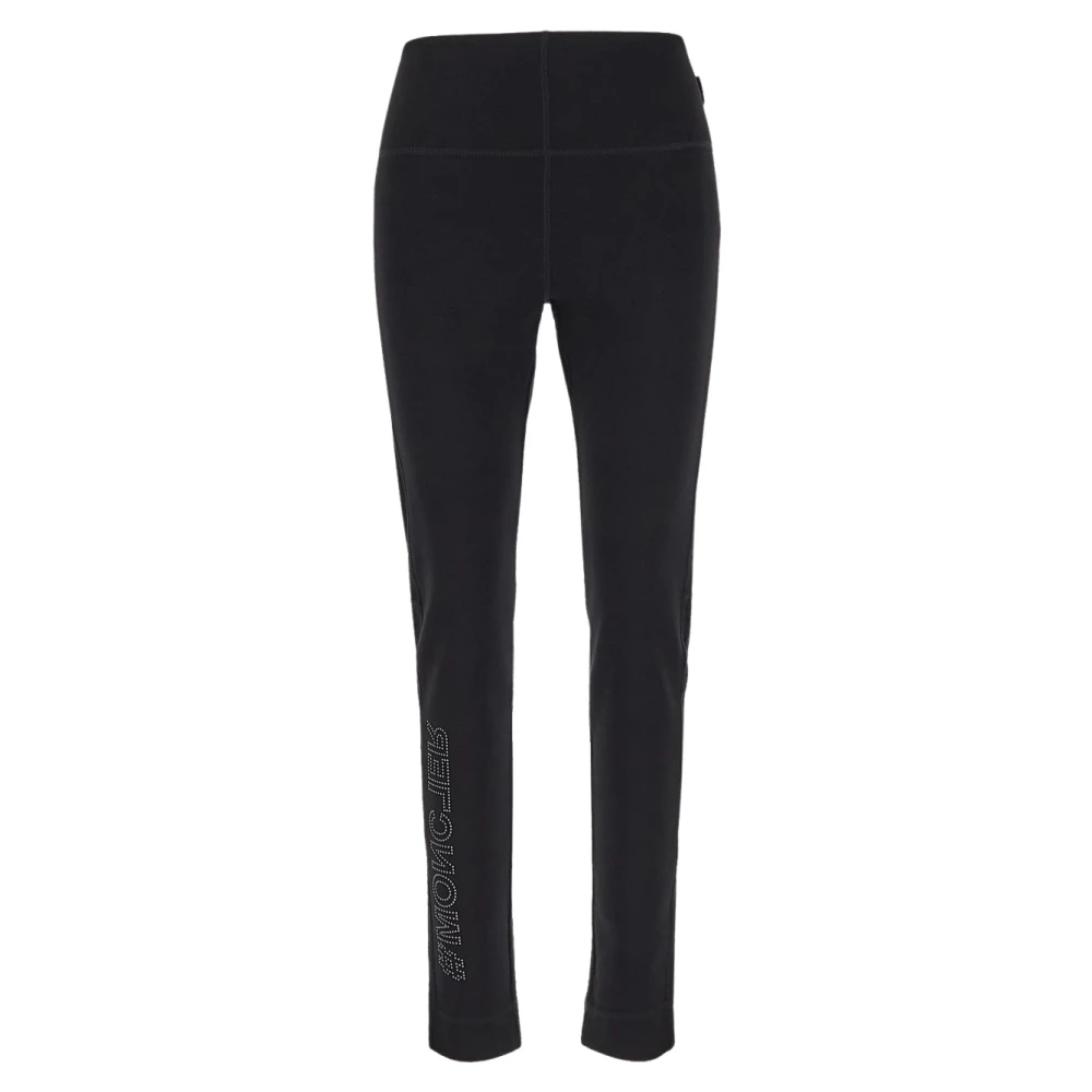 Moncler Polyamide Logo Broek Black Dames