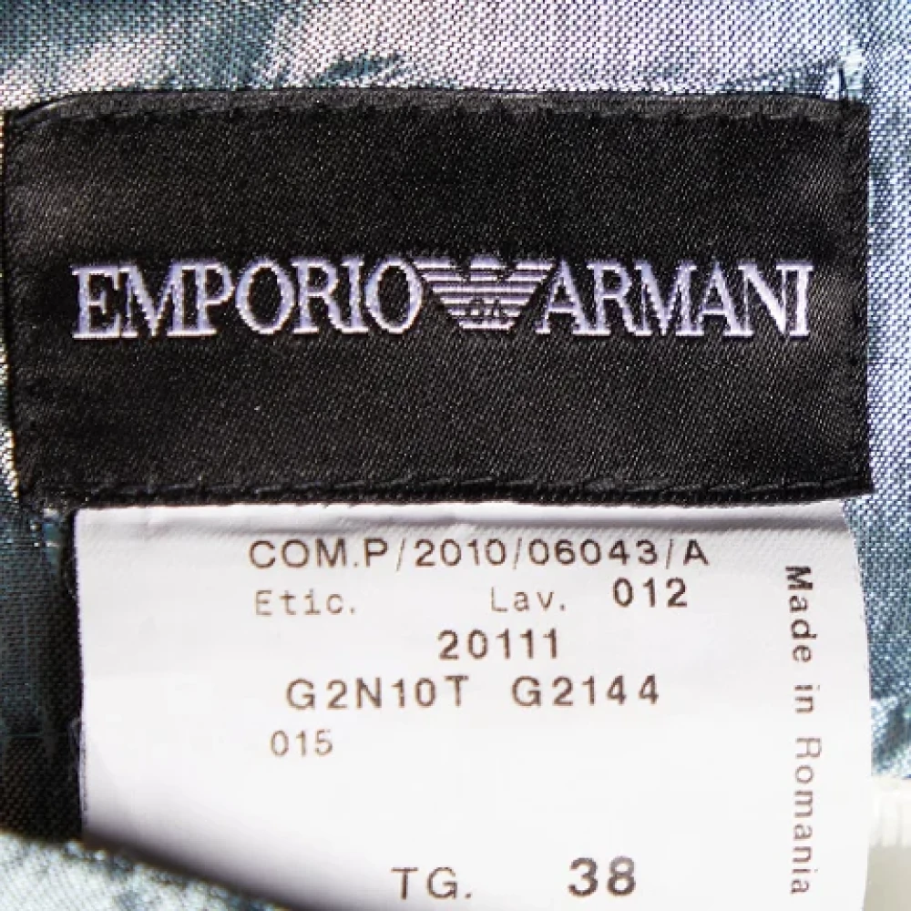 Armani Pre-owned Cotton bottoms Blue Dames
