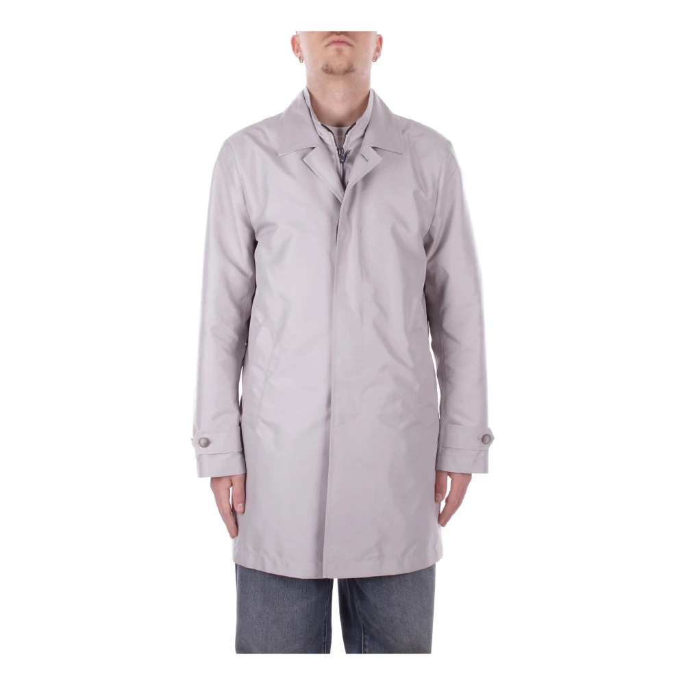 Fay Heren Logo Jas met Verstelbare Mouwen Gray Heren