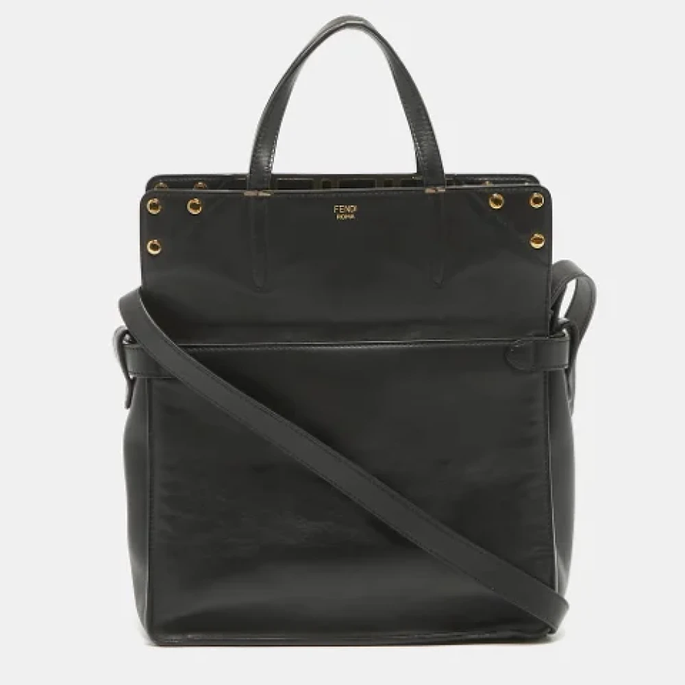 Fendi Vintage Pre-owned Leather fendi-bags Black Dames