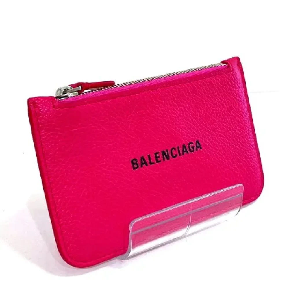 Balenciaga Vintage Pre-owned Leather wallets Pink Dames