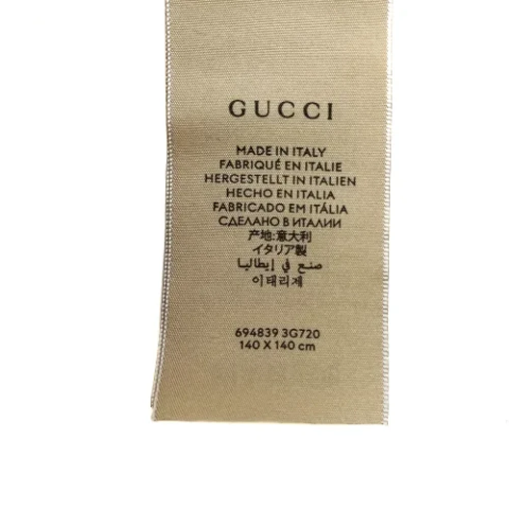 Gucci Vintage Pre-owned Fabric scarves Beige Dames