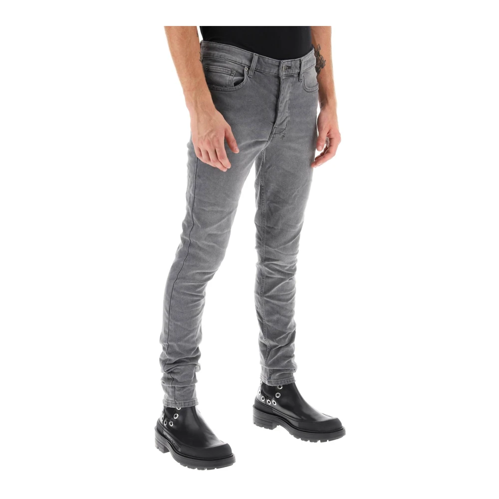 Ksubi Crinkle-effect Skinny Jeans Gray Heren