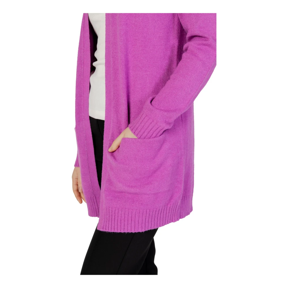 Vila Roze Langemouw Cardigan Herfst Winter Pink Dames