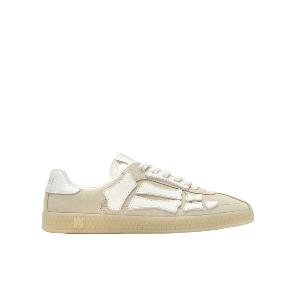 Amiri Crème Bone Sneakers met Vetersluiting Beige Heren