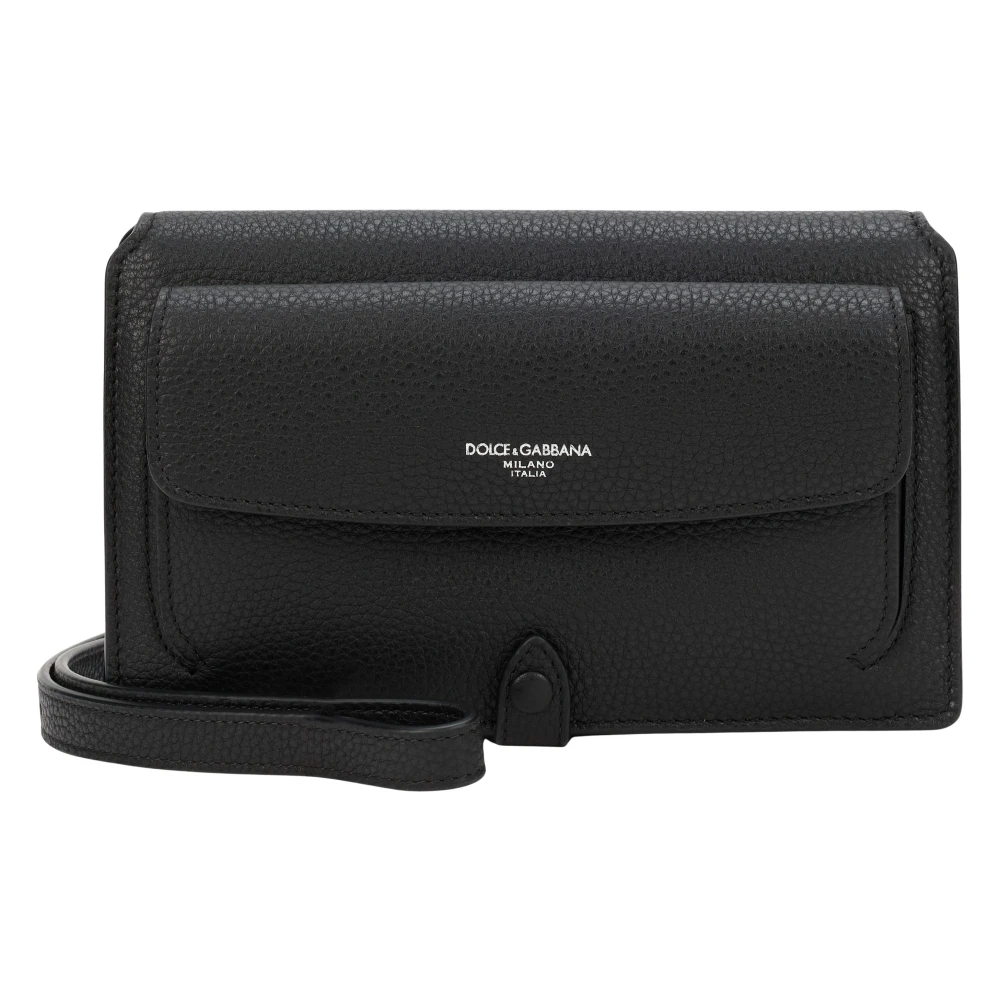 Dolce & Gabbana Black Calf Leather Bos Taurus Shoulder Bag - Image 2