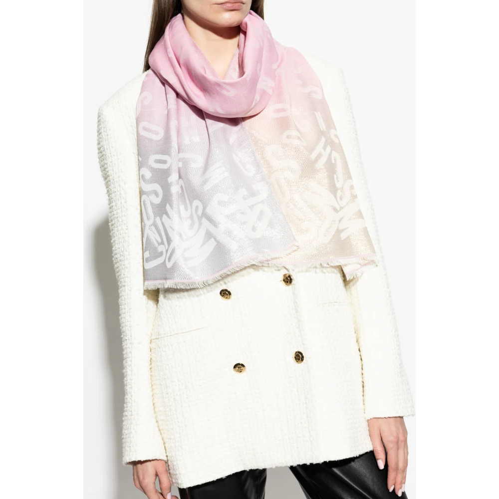 Moschino Sjaal met Lurex-draad Pink Unisex