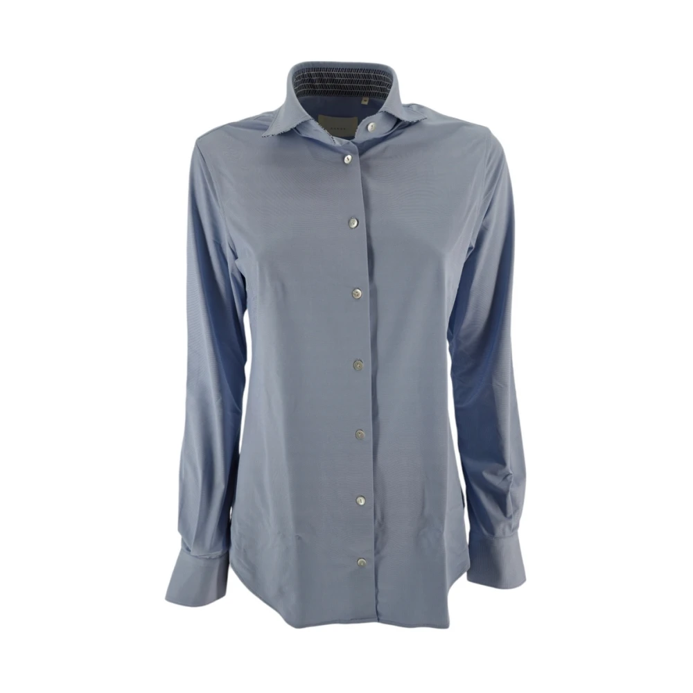 Xacus Heldere Blauwe Actieve Stof Damesoverhemd Blue Dames