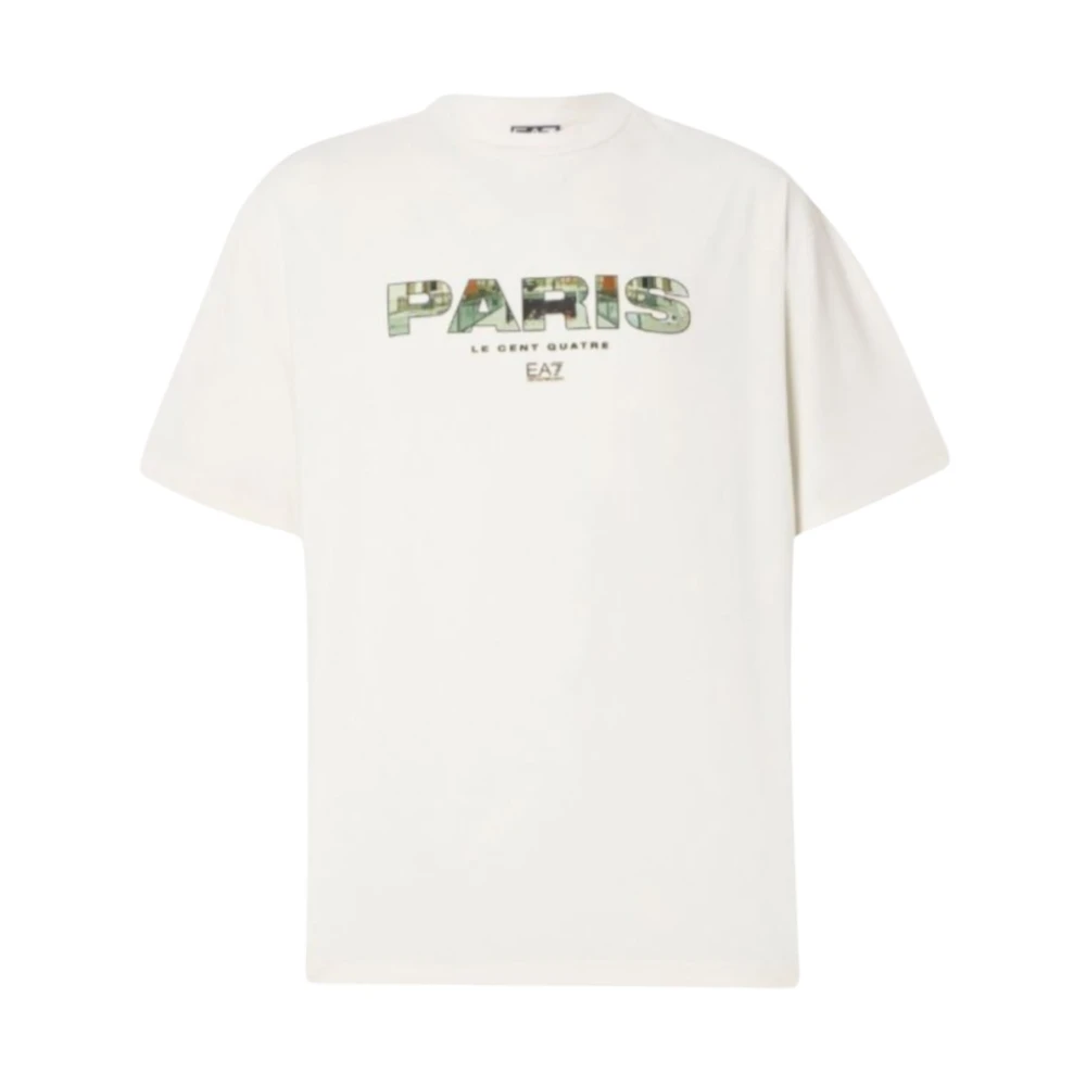 Emporio Armani Ea7 Men's White T-Shirts, Xl, Short Sleeve T-Shirts