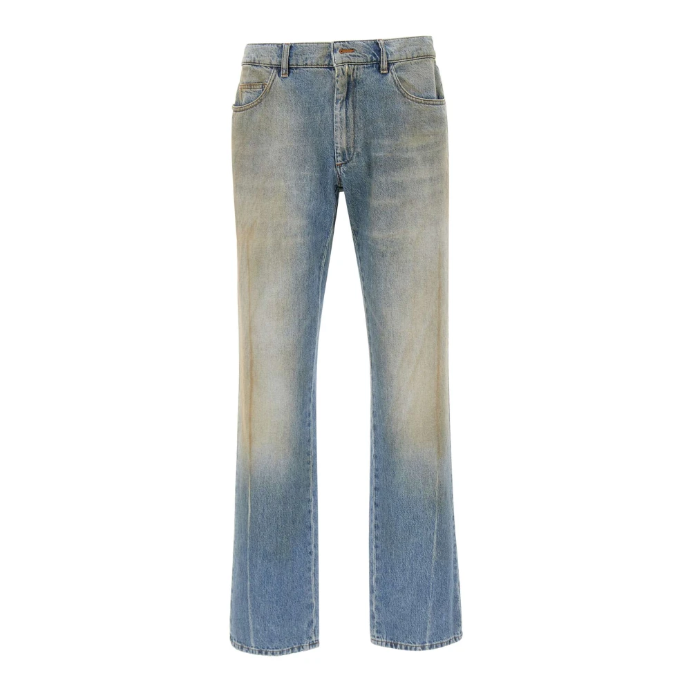 Mm6 Maison Margiela Men's Blue Straight Fit Jeans, W32, Jeans
