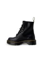 bottes-de-combat-en-cuir-noir