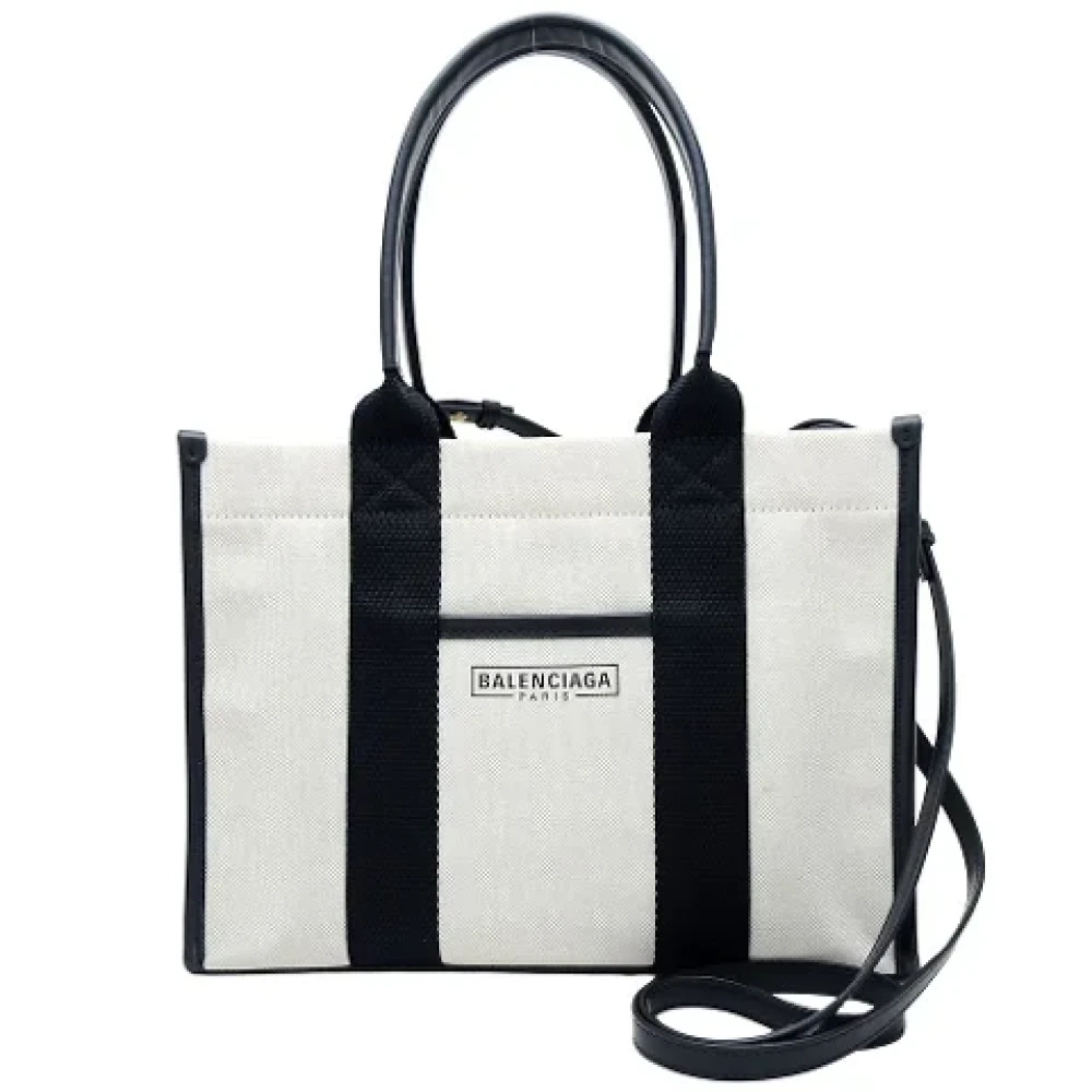 Balenciaga Vintage Pre-owned Canvas balenciaga-bags White Dames