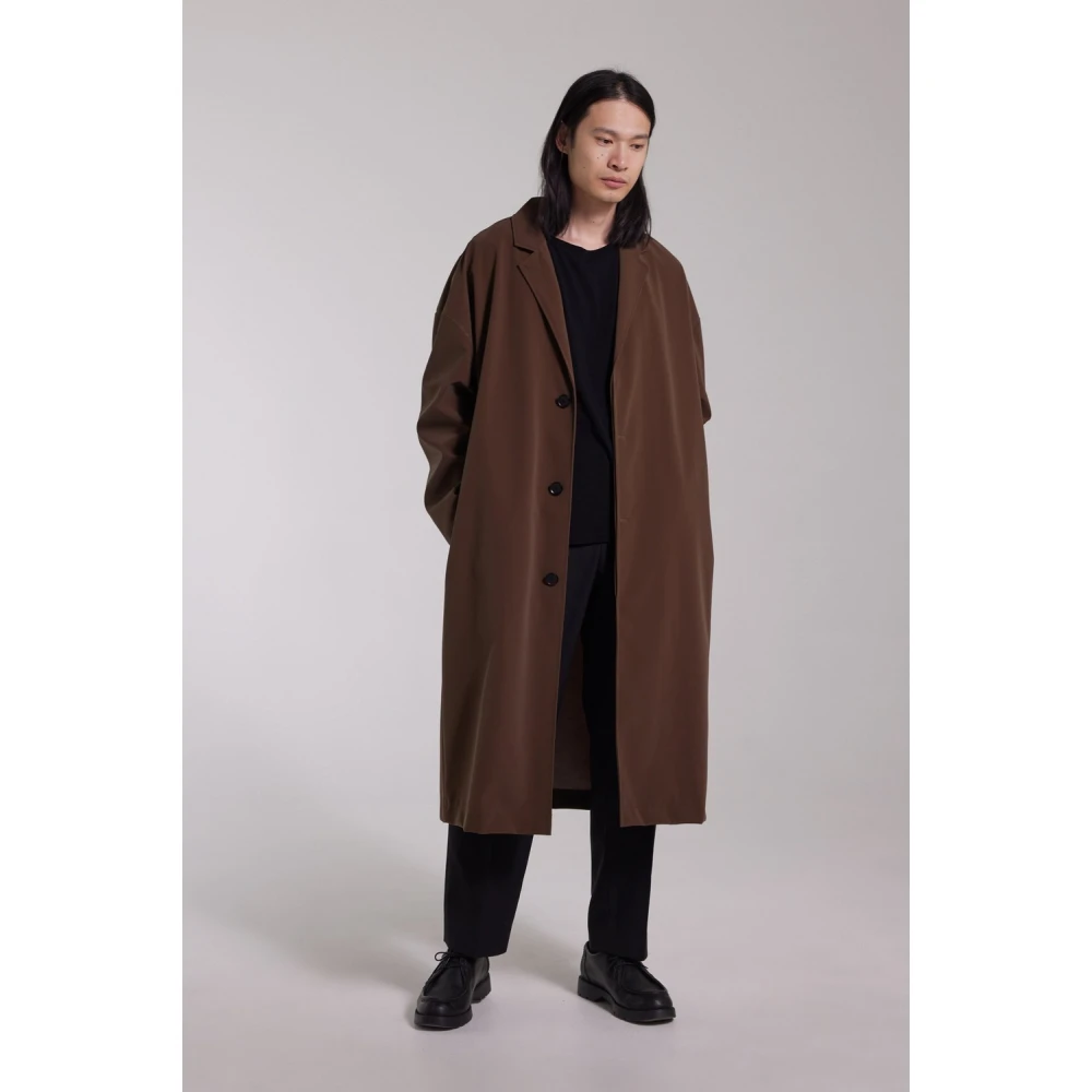Stutterheim Mat Waterdichte Lange Regenjas Brown Heren