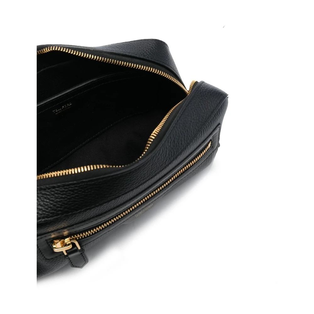 Tom Ford Zwarte Logo Toilettas Black Heren