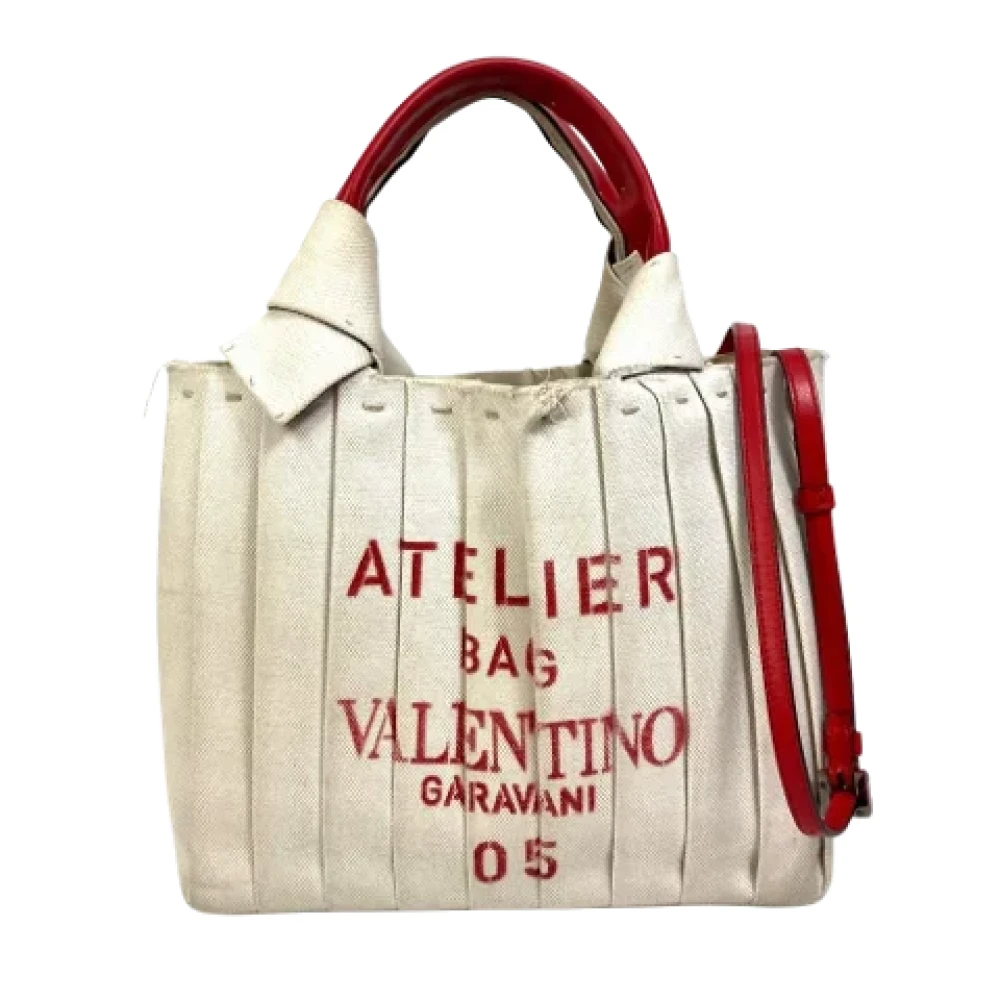 Valentino Vintage Pre-owned Fabric handbags Beige Dames