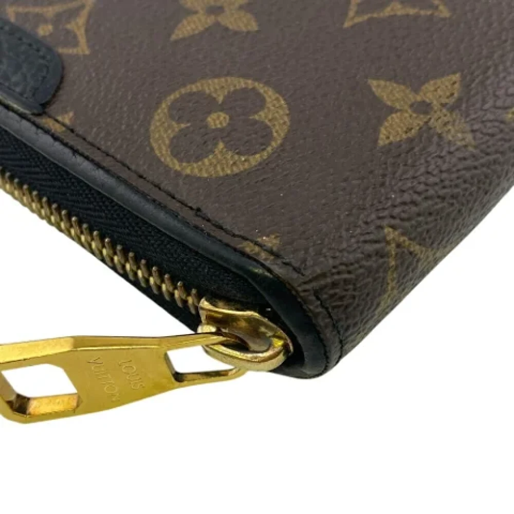 Louis Vuitton Vintage Pre-owned Canvas wallets Black Dames