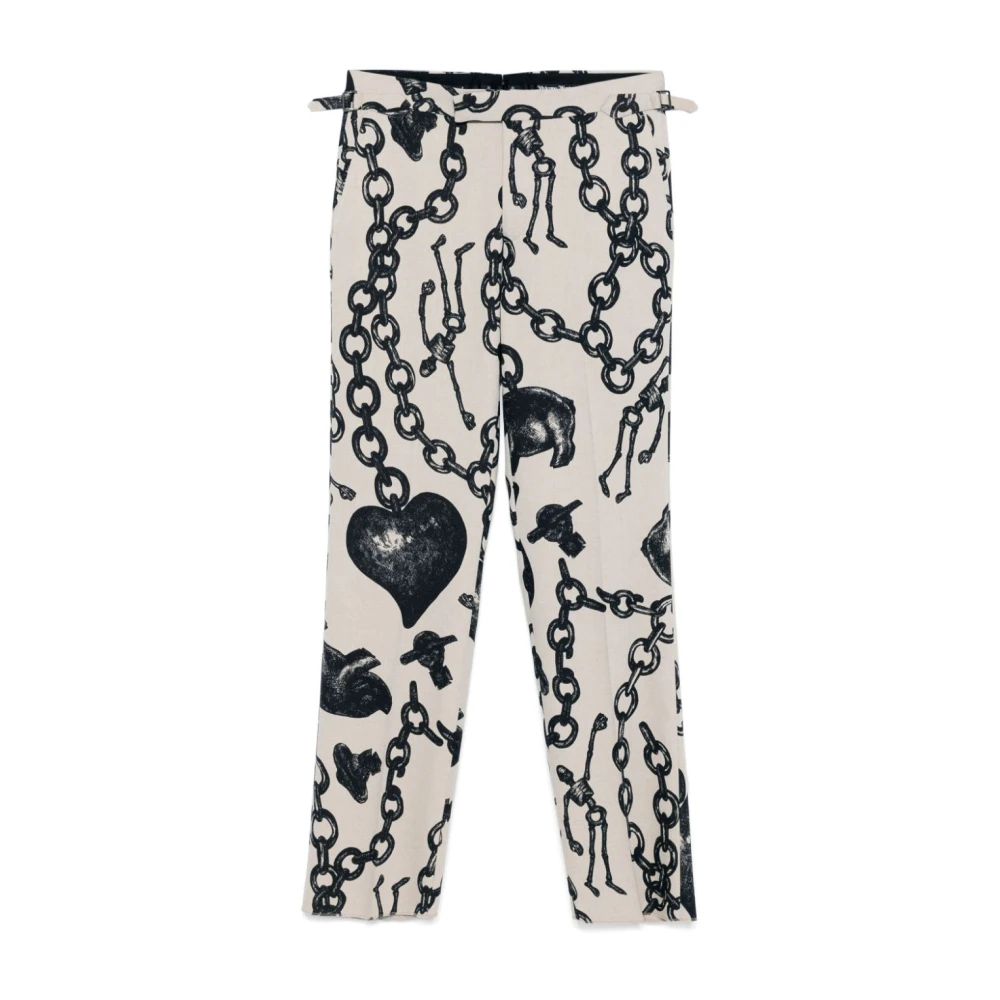 Vivienne Westwood Hartketting Print Broek White Heren