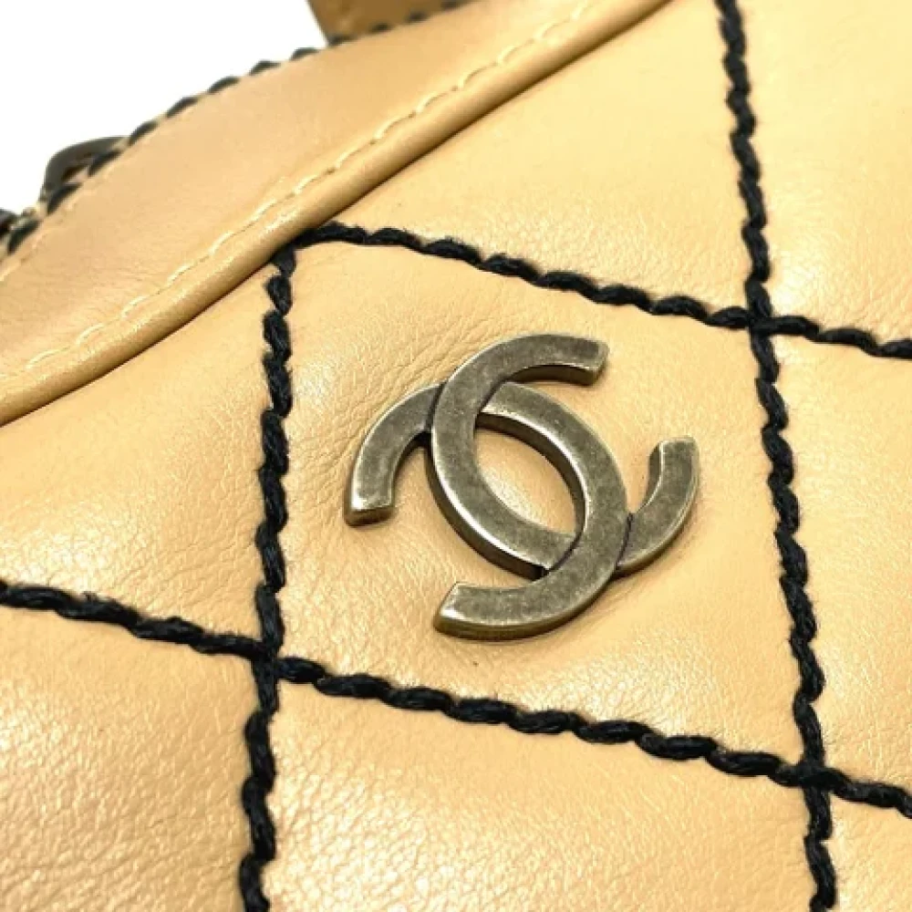 Chanel Vintage Pre-owned Fabric chanel-bags Brown Dames