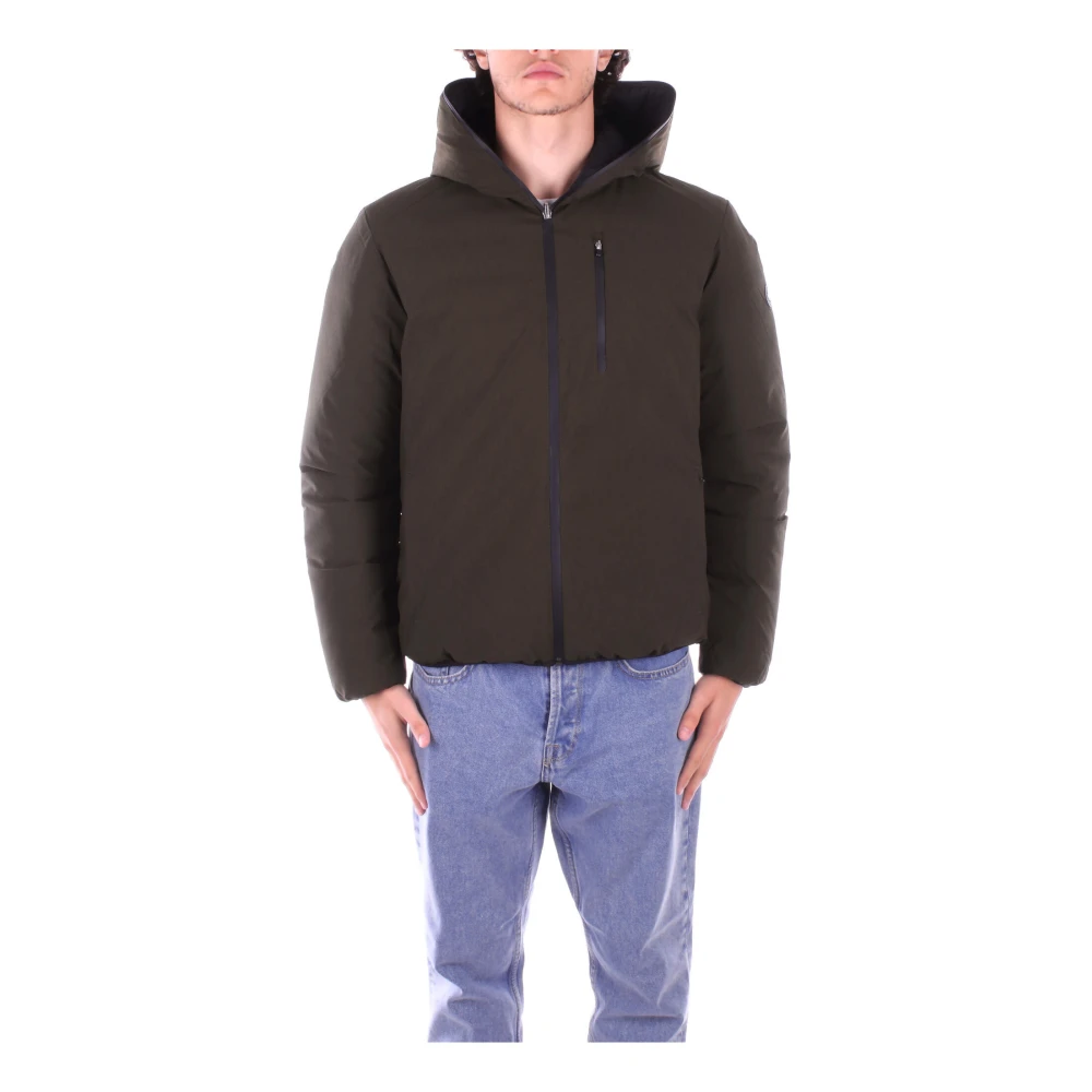 Save The Duck Groene Hoodie met Ritszakken Green Heren