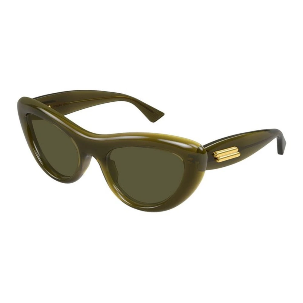 Bottega Veneta Women's Green Sunglasses, 53 Mm, Cat Eye Sunglasses
