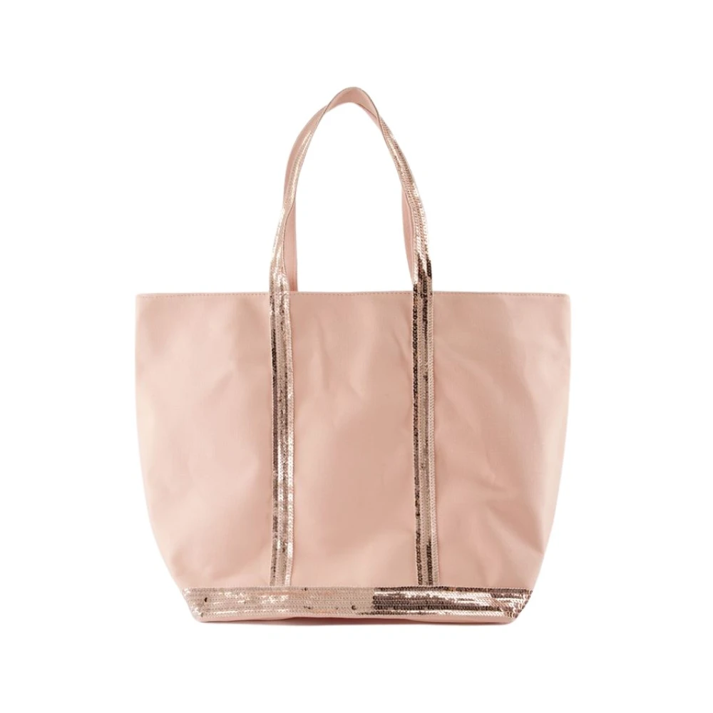 Vanessa Bruno Roze Katoenen Winkel Tas Dubbel Dragen Pink Dames