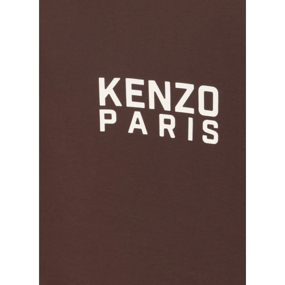 Kenzo Bruine jas met Happy Tiger-logo Brown Heren