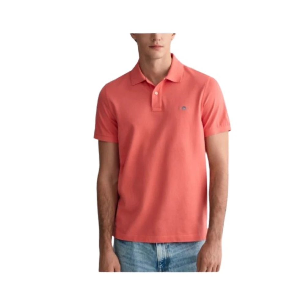 Gant Polo Shirts Red Heren