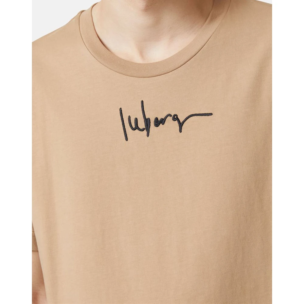 Iceberg T-shirt met korte mouwen met logo en print Brown Heren