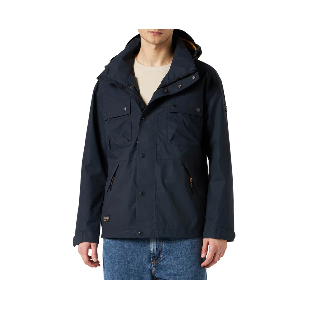 Camel active Blauwe Jas voor Buitenavonturen Blue Heren