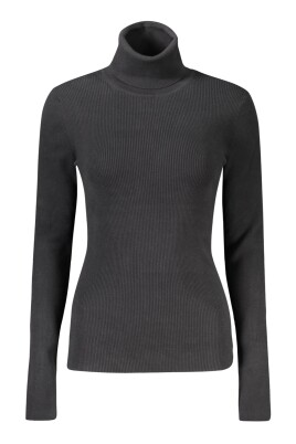 sort-langaermet-sweater-med-logo