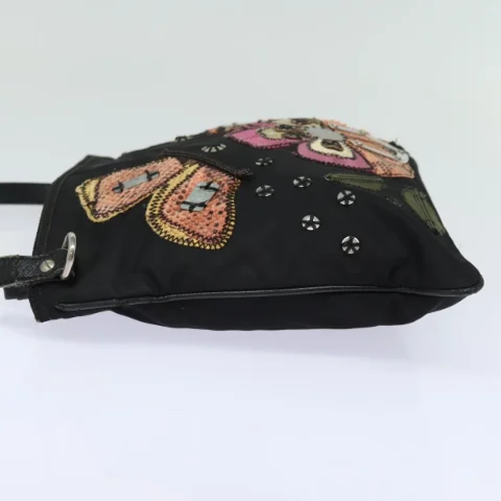 Prada Vintage Pre-owned Nylon prada-bags Black Dames